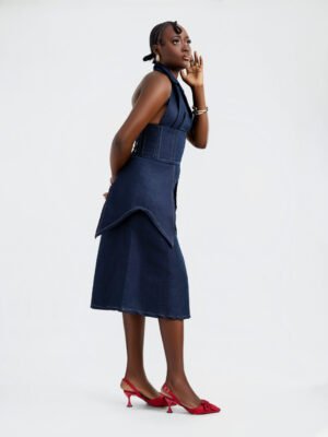 siren denim set look 2